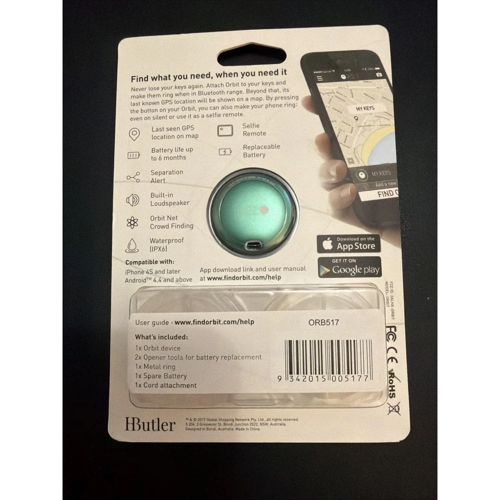 Orbit - Find Your Keys, Find Your Phone And Take A Selfie - Emerald Green